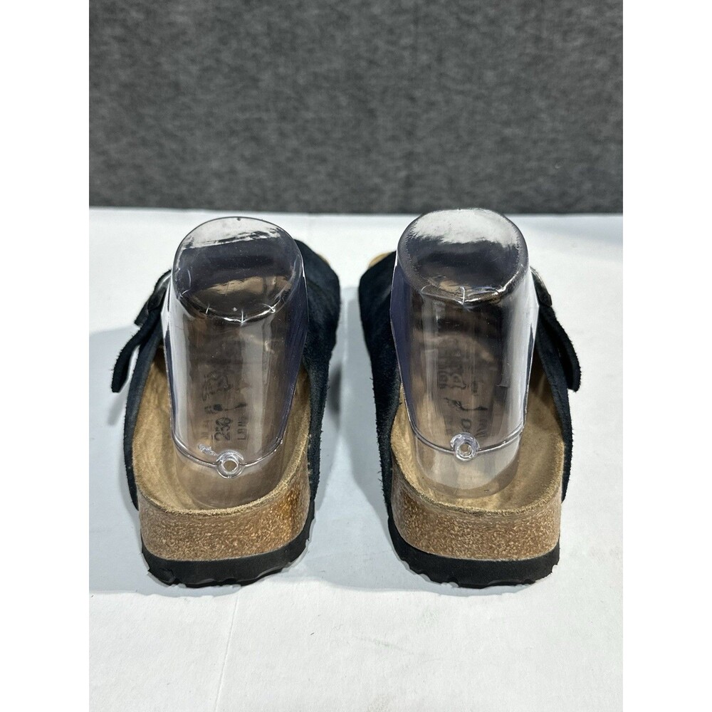 Birki’s Birkenstock Arizona Sandals Black Suede Buckles Women’s EU 39 US 8 N - Picture 5 of 10